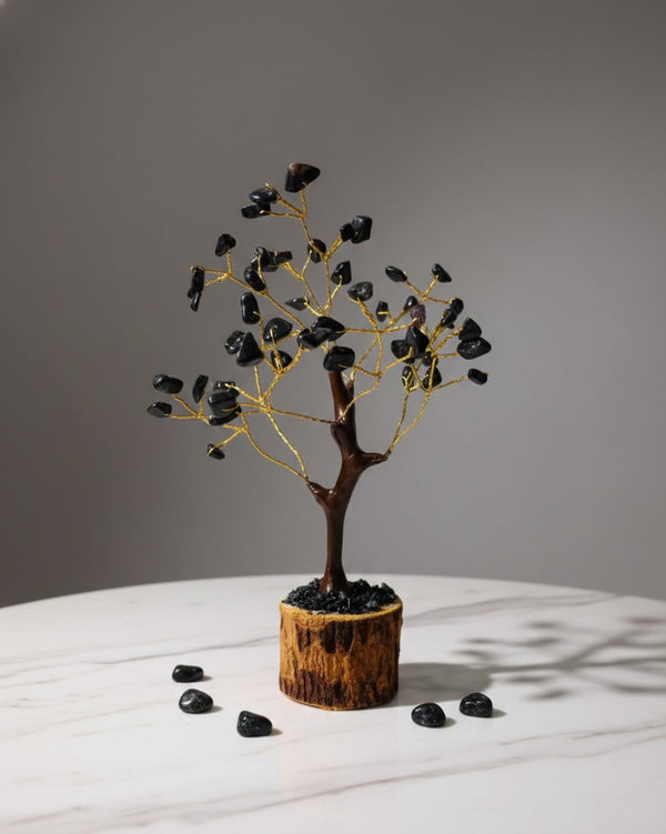 BLACK TOURMALINE CRYSTAL TREE