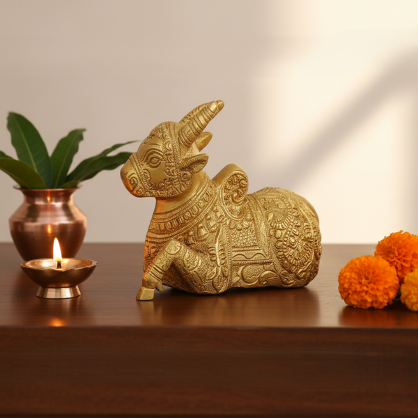 Brass Nandi Bull