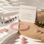 Pink Crystal Bracelet (Rose Quartz)