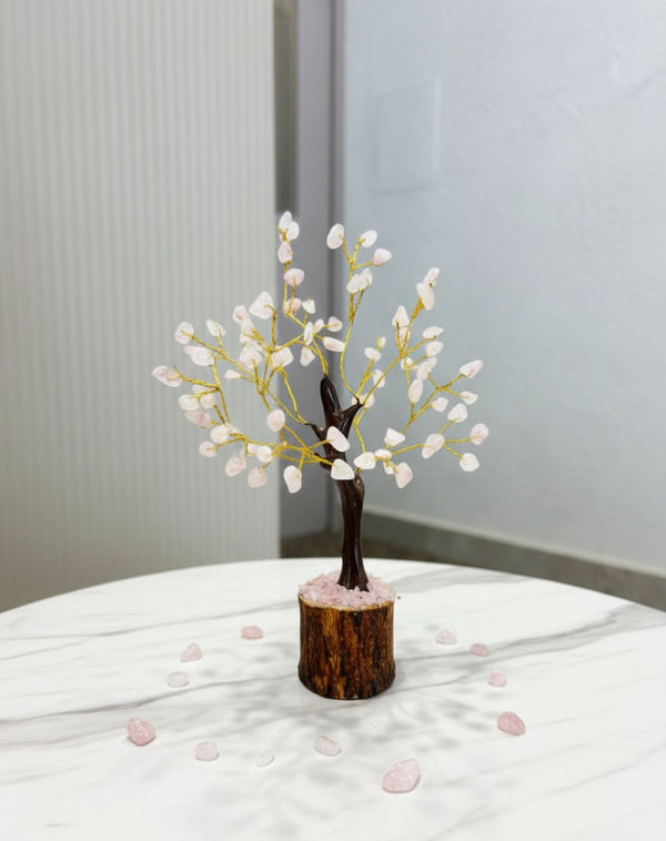 ROSE QUARTZ CRYSTAL TREE
