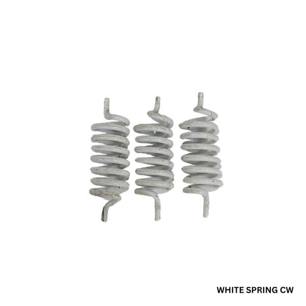 White Clockwise Spring